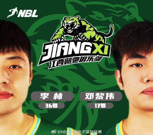 数字NBL：本赛季年龄最大为36岁李林&最小为17岁的邓黎伟