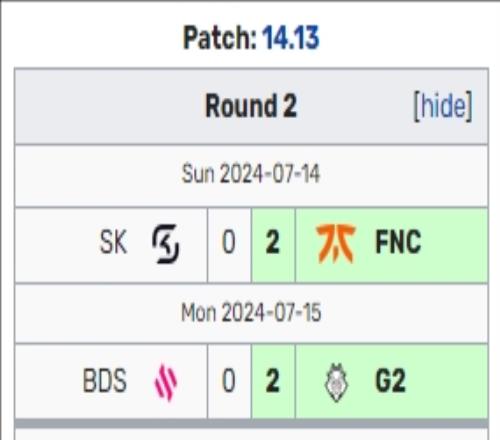 LEC今日赛果:FNC击败SK,G2横扫BDS,G2、FNC晋级胜决