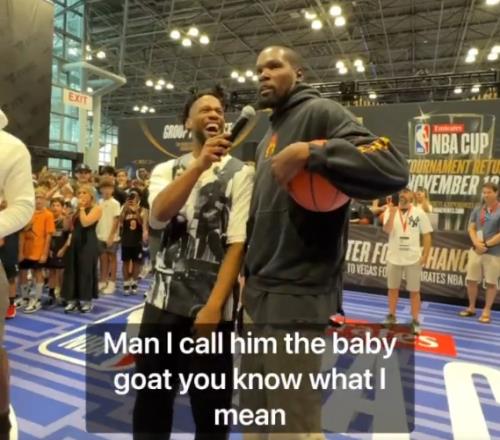 杜兰特谈华子:我叫他BabyGOAT你们懂我的意思吧