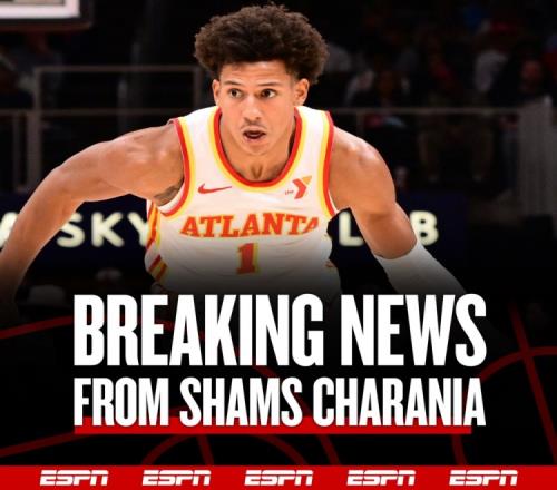 Shams:杰伦约翰逊5年1.5亿提前续约老鹰合同为全额保障!