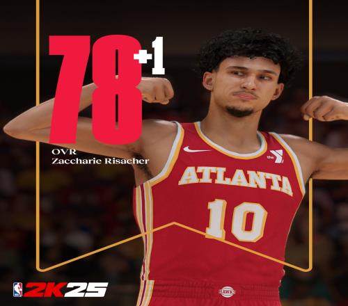 表现平平仍有加分!状元秀里萨谢2K能力值+1来到78!