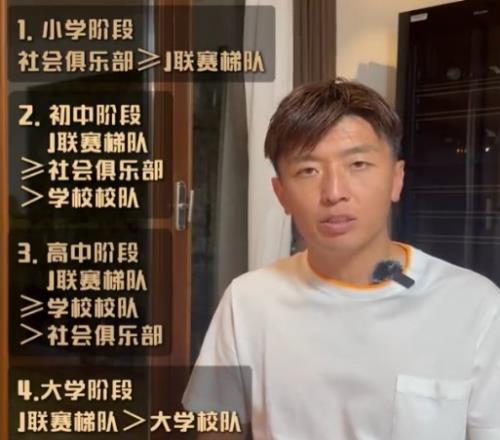 杨旭介绍日本青训体系:小学是社会型俱乐部高中之后是J联赛梯队