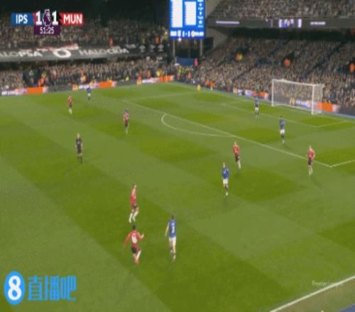 秀!德拉普精彩扣球1V3反击,随后门前脚后跟射门被奥纳纳挡出