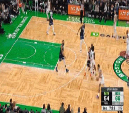 火力全开!凯尔特人命中4记三分轰出140打停森林狼