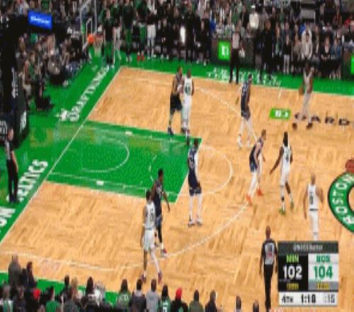 FMVP!森林狼追到仅剩2分杰伦布朗命中个人本场第7记三分回应