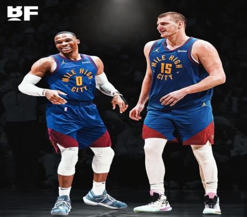 这组合怎么说美媒晒图:今日约基奇威少合砍48分率队取胜