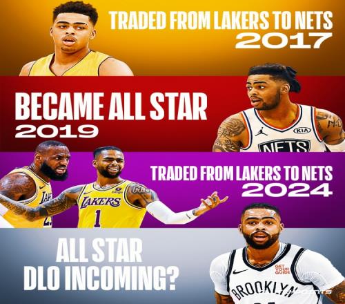上次拉塞尔被湖人交易至篮网第二年就打进了全明星这次