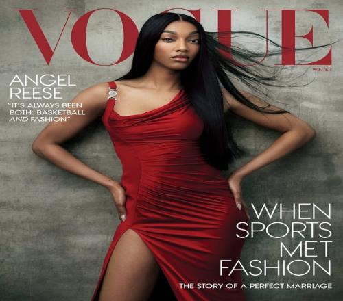 WNBA新星安吉尔里斯登上了时尚杂志《VOGUE》封面
