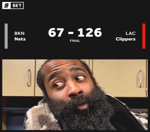 哈登正负值“仅”+36！快船首发最低