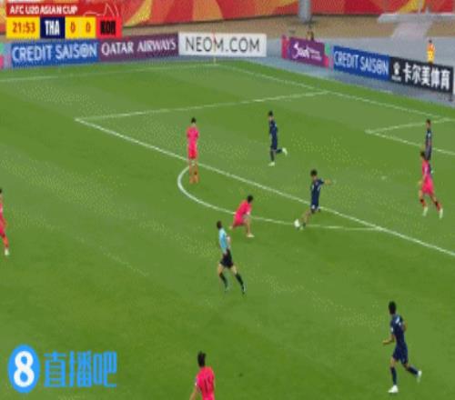 要爆冷韩国U20门将黄油手，泰国U20一球领先韩国U20