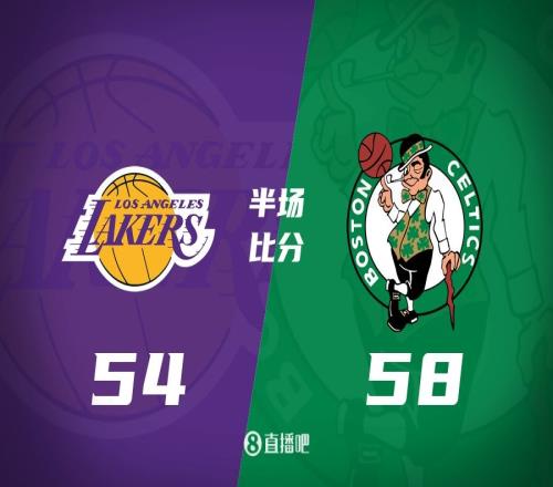 高手过招！詹姆斯14+8+7塔图姆22分绿军半场反超湖人4分！