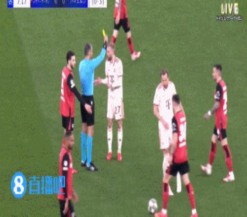 开场仅10分钟!莱默尔、科曼接连吃到黄牌