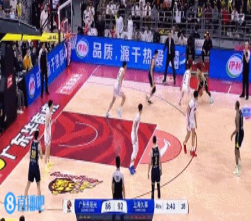 这一波很快啊！广东三分钟90反超上海
