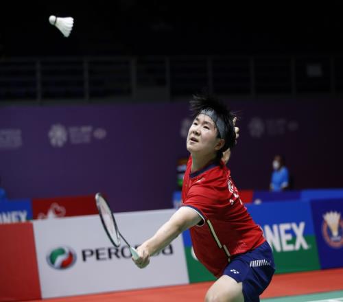 羽毛球女子单打14决赛中国选手何冰娇晋级4强