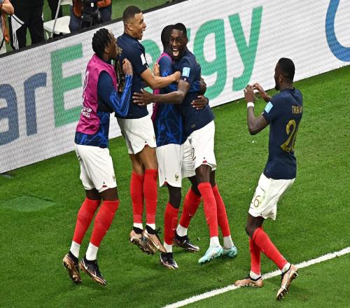 法国近7届世界杯4次杀入决赛,同期所有国家队中最多