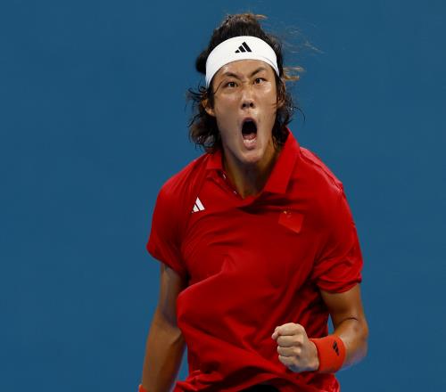 罗马ATP大师赛首轮，张之臻20击败格兰晋级