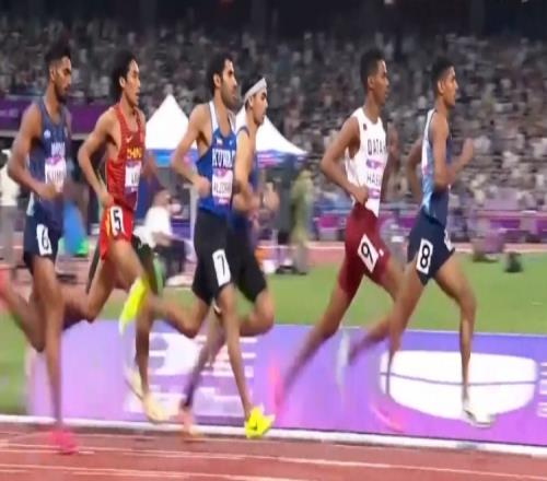 亚运会男子800米中国选手刘德助获得第六名