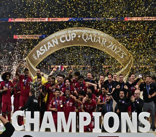 亚洲杯排名：卡塔尔1约旦2伊朗3韩国4澳大利亚6日本7中国18