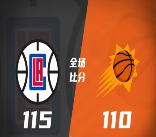 快船115-110太阳，快船客场射落太阳，总比分1-0领先
