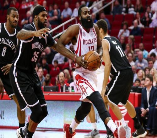 NBA常规赛：篮网101-112火箭，火箭送篮网联赛5连败