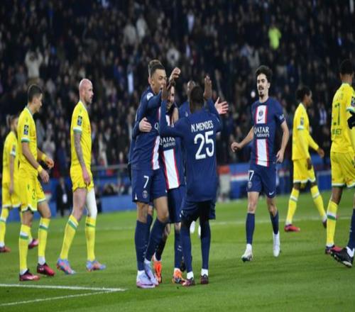 巴黎圣日耳曼2-1南特，巴黎圣日耳曼收获联赛八连胜