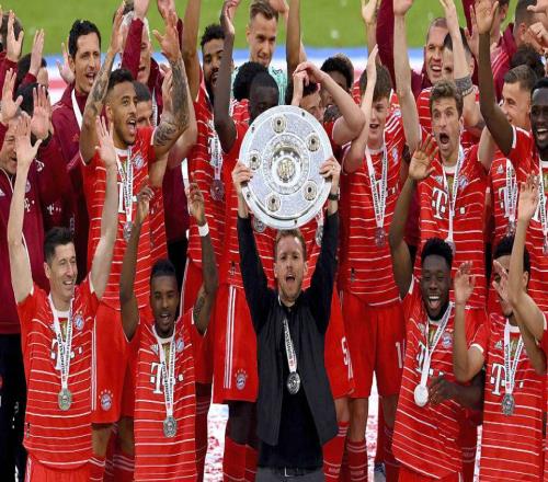 2022-2023赛季德甲拜仁再次夺冠，拜仁联赛十一连冠！